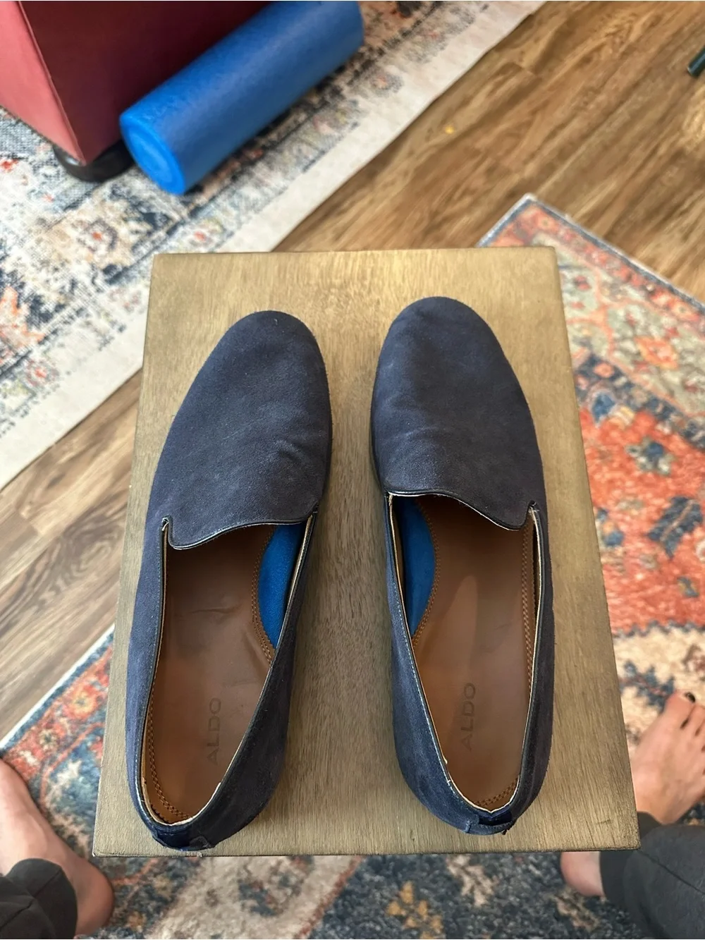 ALDO Tralisien Men's Navy Suede Loafer